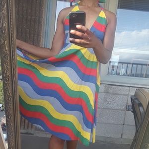 BB Dakota Multi-Colored SUMMER Halter Dress!